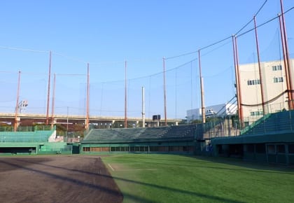 スポーツ施設　神戸市須磨区　オリックスサブグラウンドネット設置工事