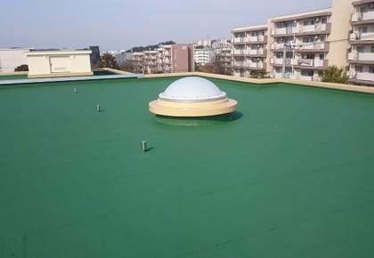 スポーツ施設　神戸市立きぼうの丘幼稚園　外壁・屋上　防水改修他工事-施工完了