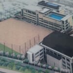 スポーツ施設　神戸市立 新商業高等学校　平成28年施行予定施工予定図