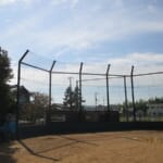 スポーツ施設　淡路市立一宮小学校　バックネット新設工事