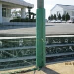 スポーツ施設　淡路市立津名中学校防球ネット設置工事