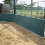 スポーツ施設　淡路市立一宮小学校　バックネット新設工事
