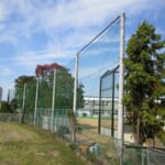 スポーツ施設　淡路市立一宮小学校　バックネット新設工事