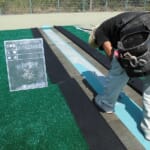 スポーツ施設　高砂市立向島多目的球場テニスコート改修工事