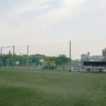 スポーツ施設　神戸市東灘区　カナディアンアカデミー　H7m防球ネット設置工事