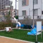 須磨海岸　人工芝設置工事