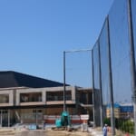 スポーツ施設　神戸市立 新商業高等学校　グラウンド整備・防球ネット設置工事