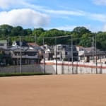 神戸市立新商業高校 グラウンド整備・防球ネット設置工事-施工完了