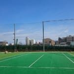 スポーツ施設　神戸市立 新商業高等学校　平成28年施行予定テニスコート施工-施工完了