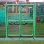 スポーツ施設　神戸総合運動公園サブグラウンド　弊社設計ラバー設置工事