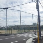 スポーツ施設　箕面市立第二中学校　防球ネット設置工事