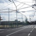 スポーツ施設　箕面市立第二中学校　防球ネット設置工事
