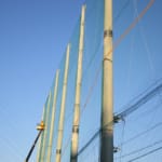 スポーツ施設　神戸市垂水区　神戸国際大学付属高等学校　防球ネット改修工事