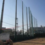 スポーツ施設　神戸市垂水区　神戸国際大学付属高等学校　防球ネット改修工事