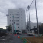 シオノギ製薬野球場-施工状況　バックネット