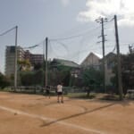 スポーツ施設　兵庫県立高砂高等学校　防球ネット改修工事