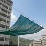 スポーツ施設　神戸市北区　谷上保育園遮光ネット設置工事