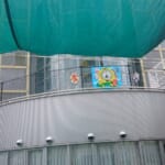 スポーツ施設　神戸市北区　谷上保育園遮光ネット設置工事